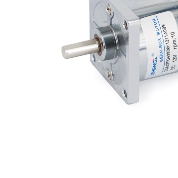 DC Gear Motor ZGA37FG 37mm Diameter Square Flan...